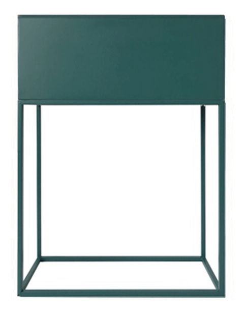 Ghiveci de flori metalic Indrazia typ 2 (verde închis)