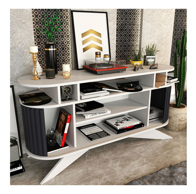 Skrinka Stark (biela + antracit) 