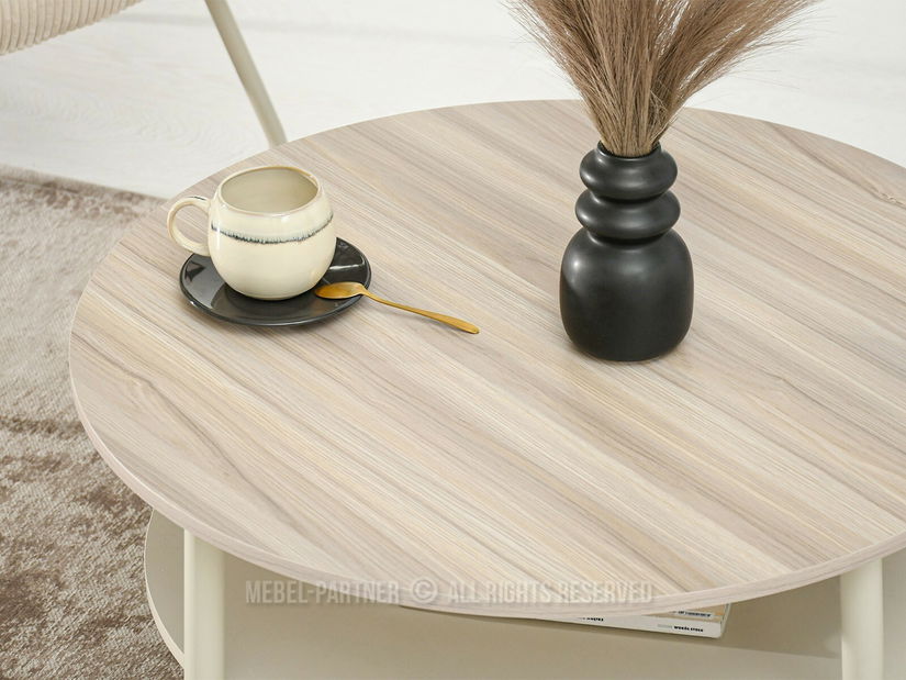 Stolić za kavu Randolf Xl (pepeljasto bež + krem)