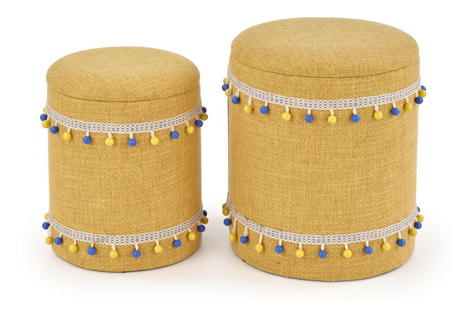 Set 2 buc. taburete Garanno (Galben)