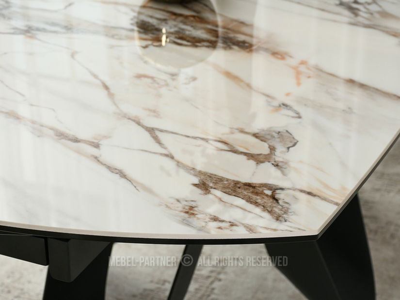 Jedálenský stôl Persi (béžová + čierna)