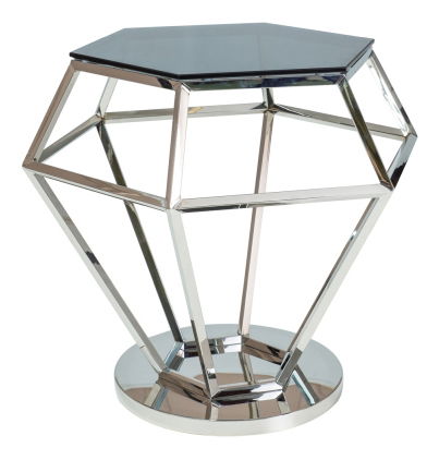 Konferenčný stolík Reina (sklo + chrómová)