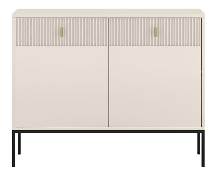 Komoda Vuvaso 1D3S (crna + zlatna) 