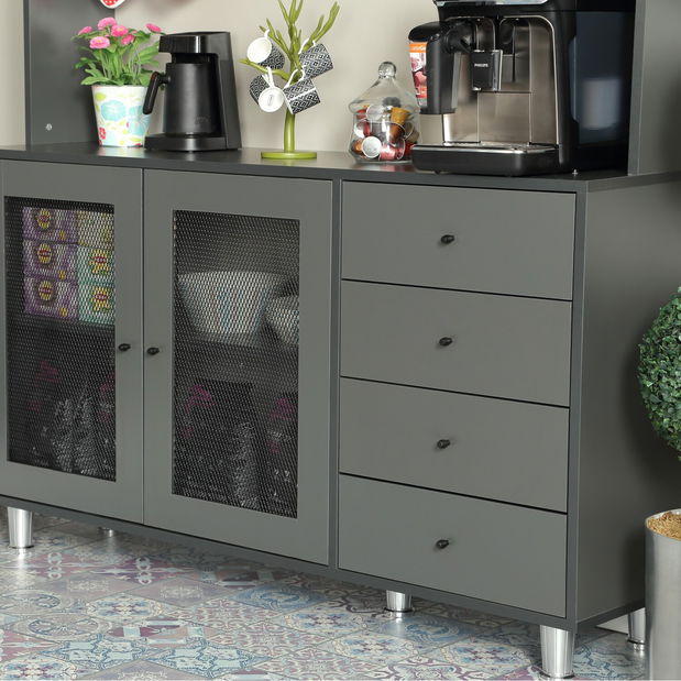 Kuhinjska vitrina Grandene 140 (antracit)