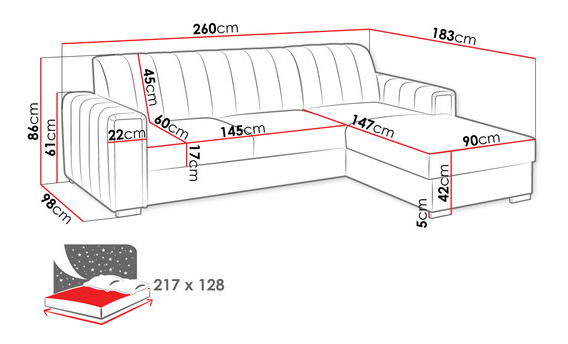 Set canapele 3+1+1 s Tabureteom Vivienne (maro)