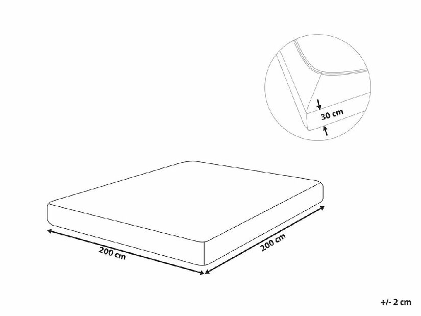 Lepedő 200 x 200 cm Januba (korall)