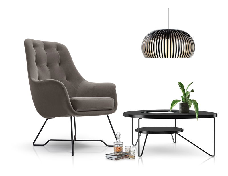 Fotoliu Eliah (maro gri)