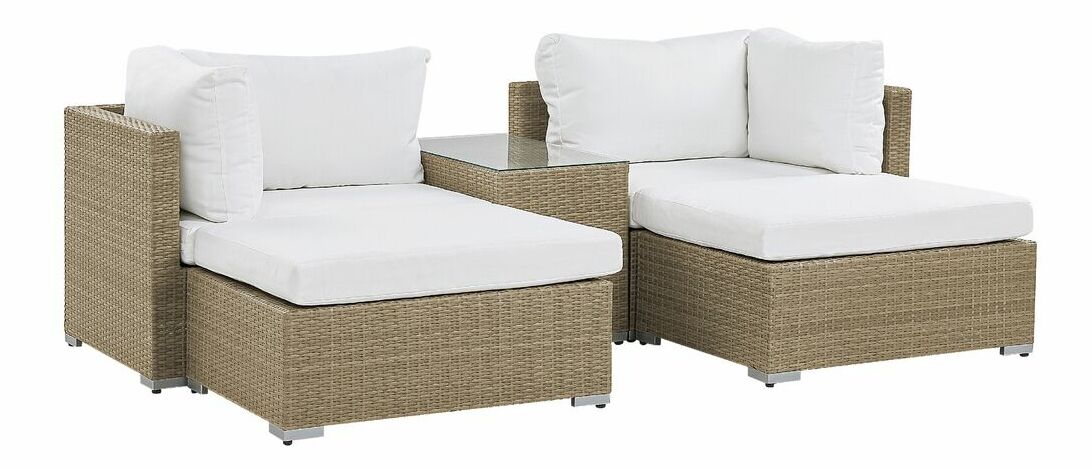 Set pentru grădină NORIO (maro) (pentru 2 persoane)