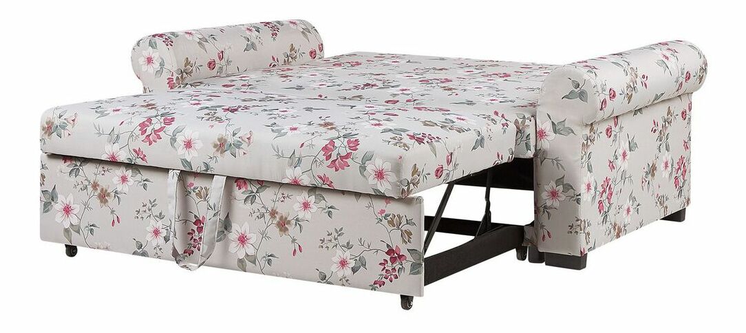 Dvosjed SALADA (svijetlo siva + cvjetni uzorak)