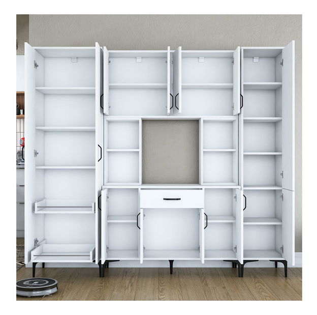 Set 3ks. konferenčných stolíkov Kutevi 2 (biela)