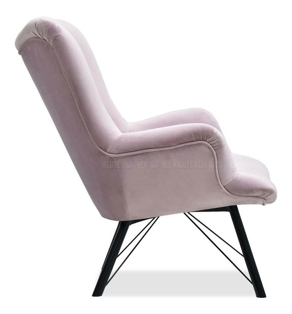 Fotoliu relax Dawntawn (violet deschis + negru)