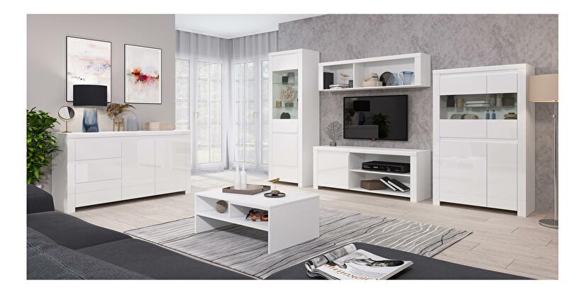 Mobilier living Leona 1 (alb lucioslá)