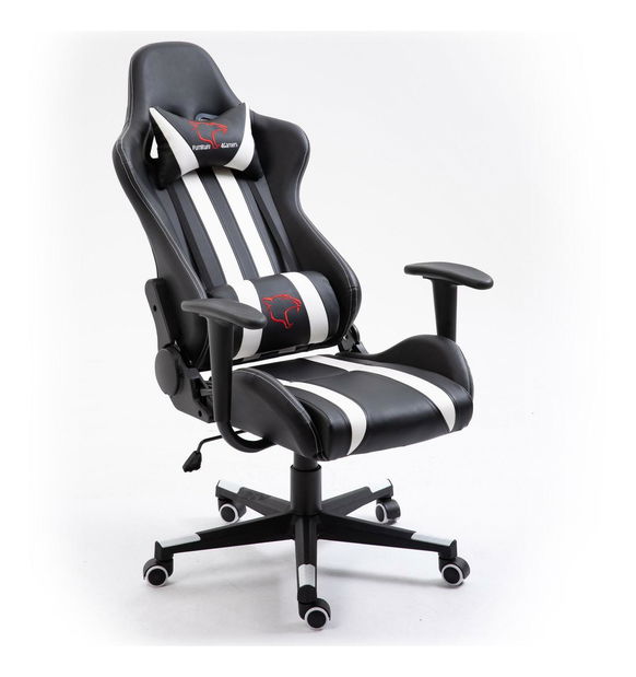 Scaun de birou/gaming Farhana (negru + alb)