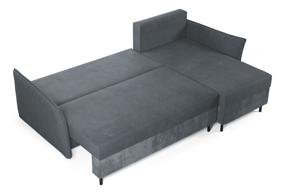 Rohová sedacia súprava Goofy (P) (horčicová)