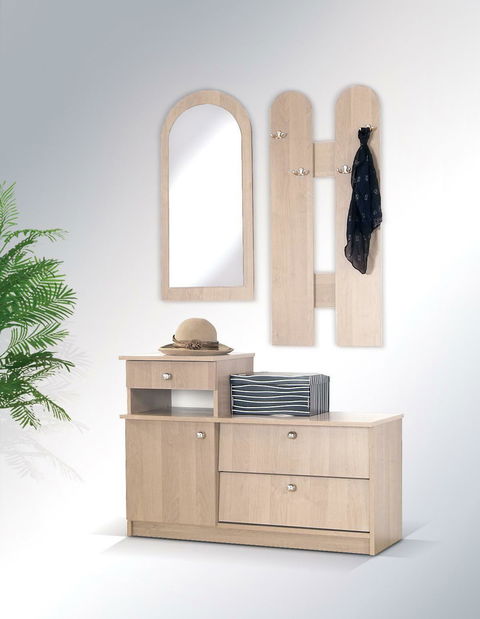 Set mobilier hol Ganton 1 (stejar sonoma) (cu oglindă)