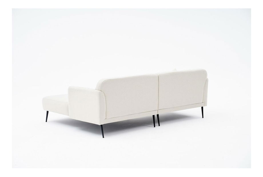 Rohová sedačka Revosatta (P) (krémová + čierna)