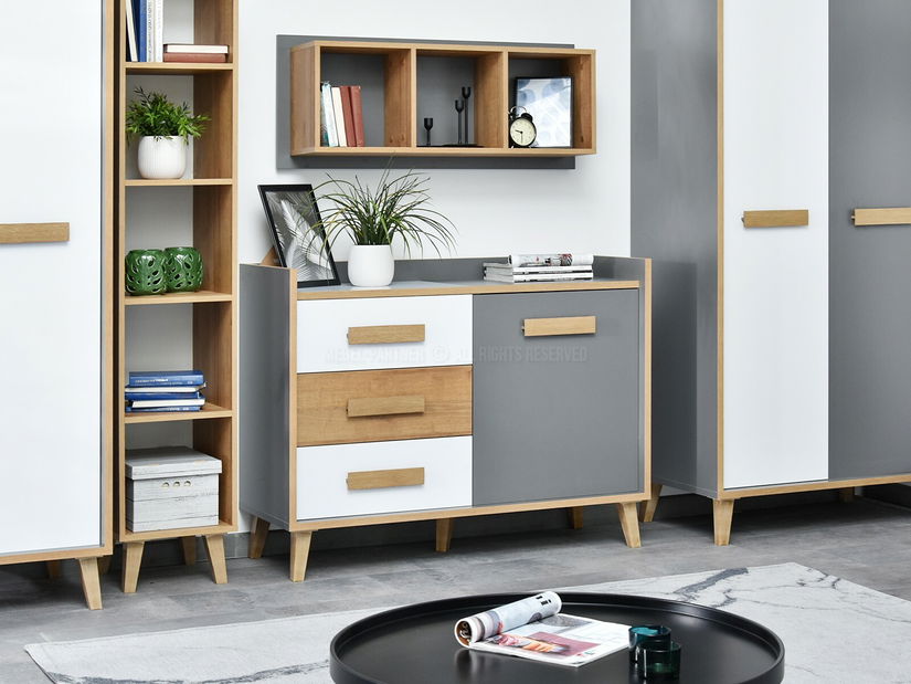 Mobilier living Semivacias 05 (alb)