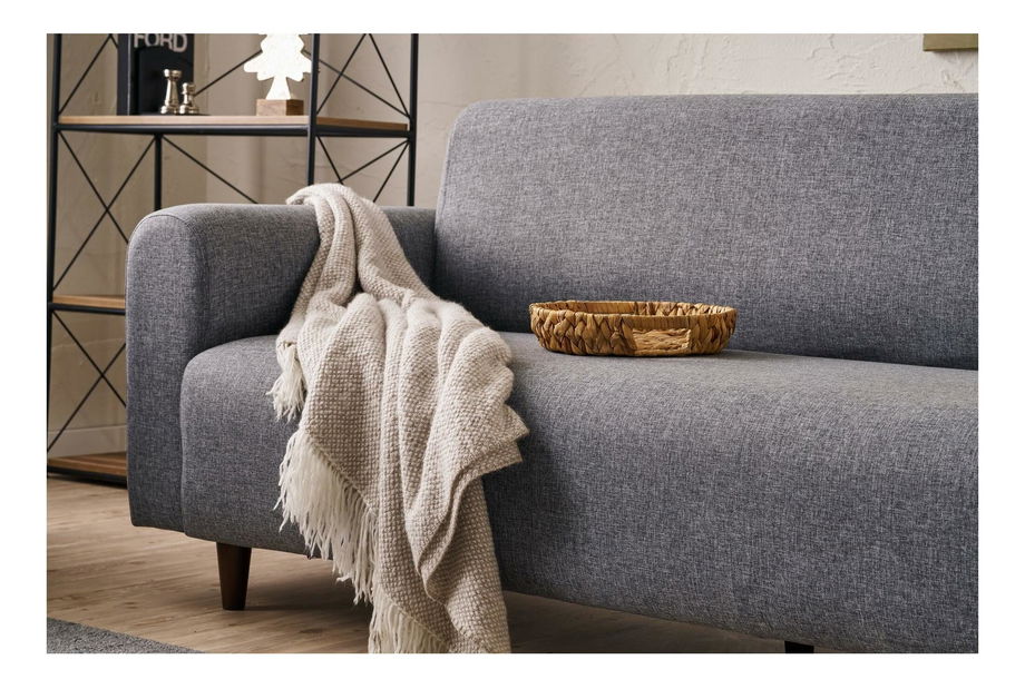 Ülőgarnitúra 3+1 Noyalepo L (szürke + dió)