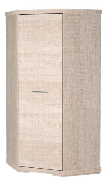 Dulap de haine de colț Vega 38 (Stejar santana deschis)