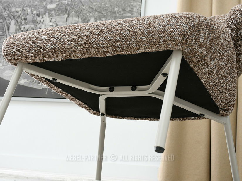 Kreslo Estrida F (tmavobéžová + sivá)