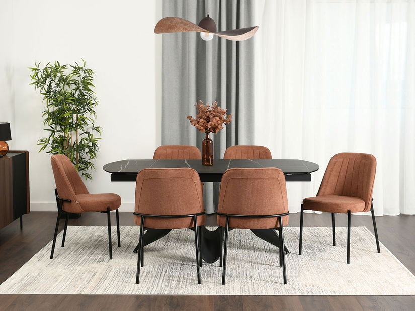 Stolička Ella (medená + čierna)