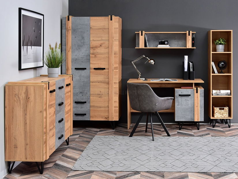 Mobilier living Subrayado 03 (stejar + negru)