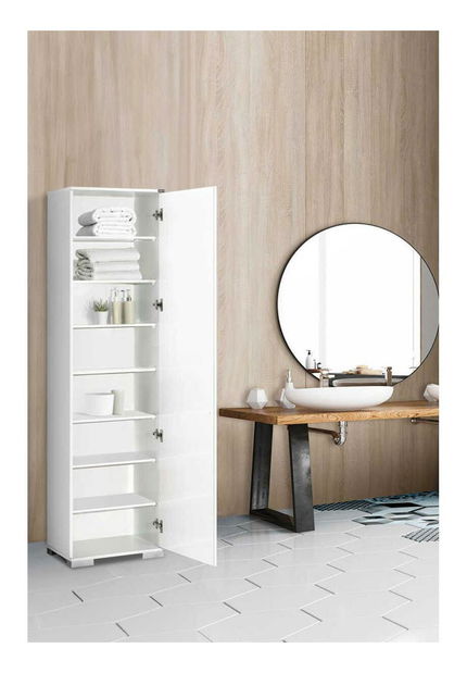 Ormar s policama Aderyn (bijela)