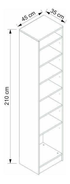 Dulap cu rafturi Nemake 41 (antracit) 