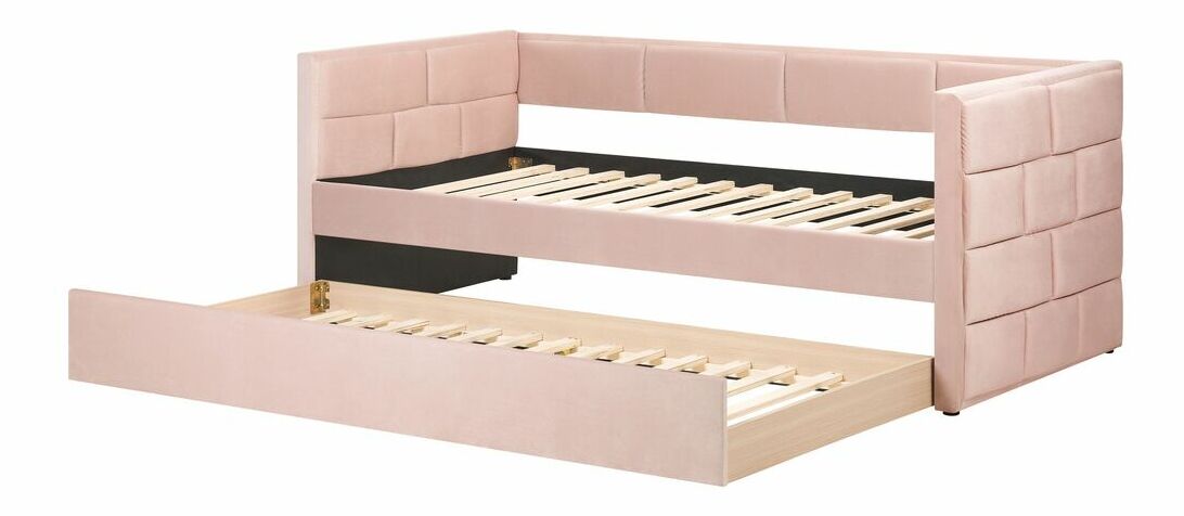 Egyszemélyes ágy 200 x 90 cm Ferdinand (szürke) (ágyráccsal)