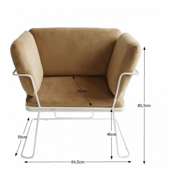 Relaxačné kreslo Alam (hnedá)