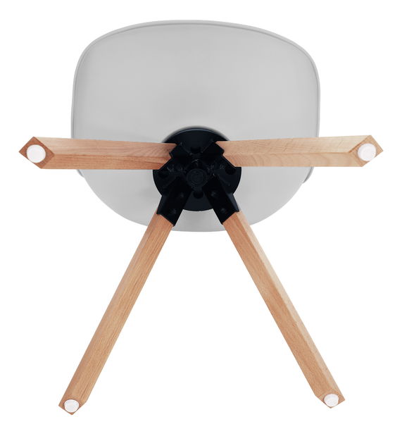 Fotoliu rotativ Dolena (gri deschis piele ecologică)