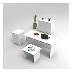 Set mobilier birou Volgenzo 12 (alb)