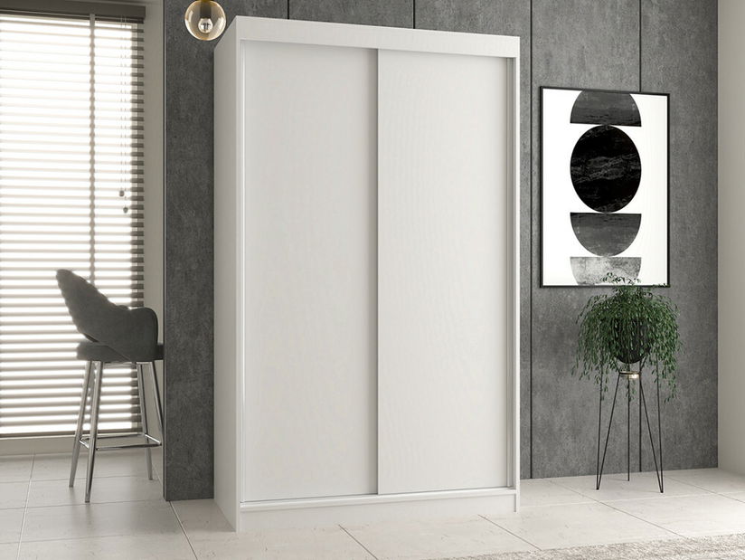 Šatníková skriňa s posuvnými dverami Igatossa 120 A (biela)