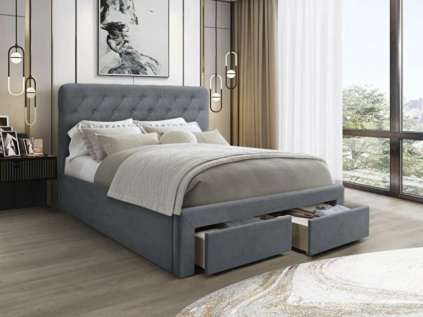 Bračni krevet 160 cm Morasol (siva)