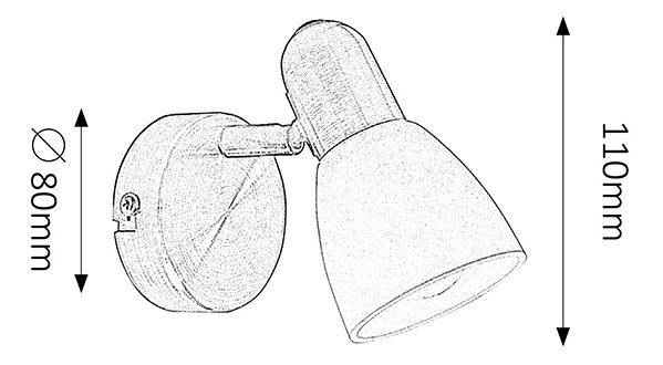 Bodové svietidlo Soma 6306 (bronzová + biela)