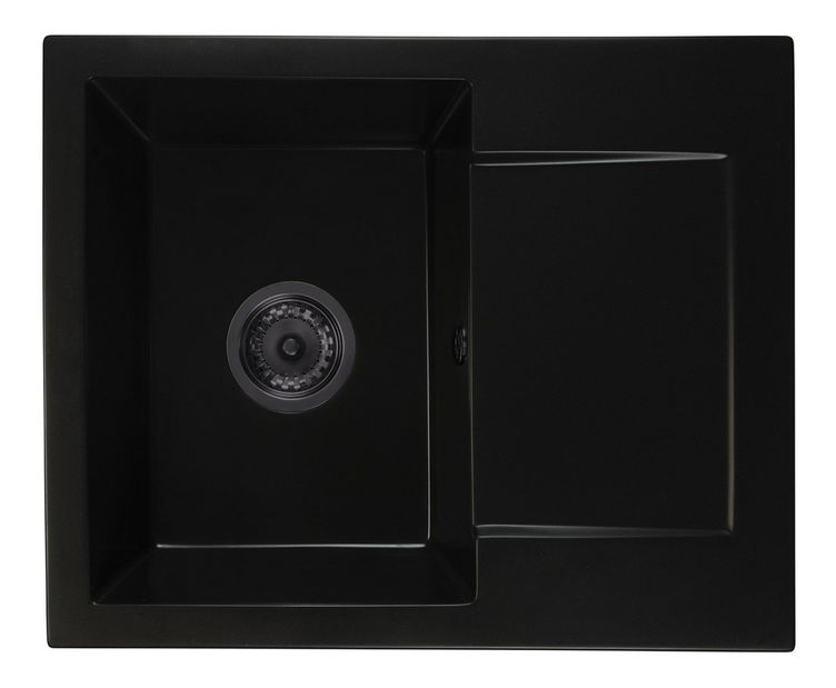 Chiuvetă de bucătărie Dalgam (negru) (cu 3 orificii pentru robinet) (D)