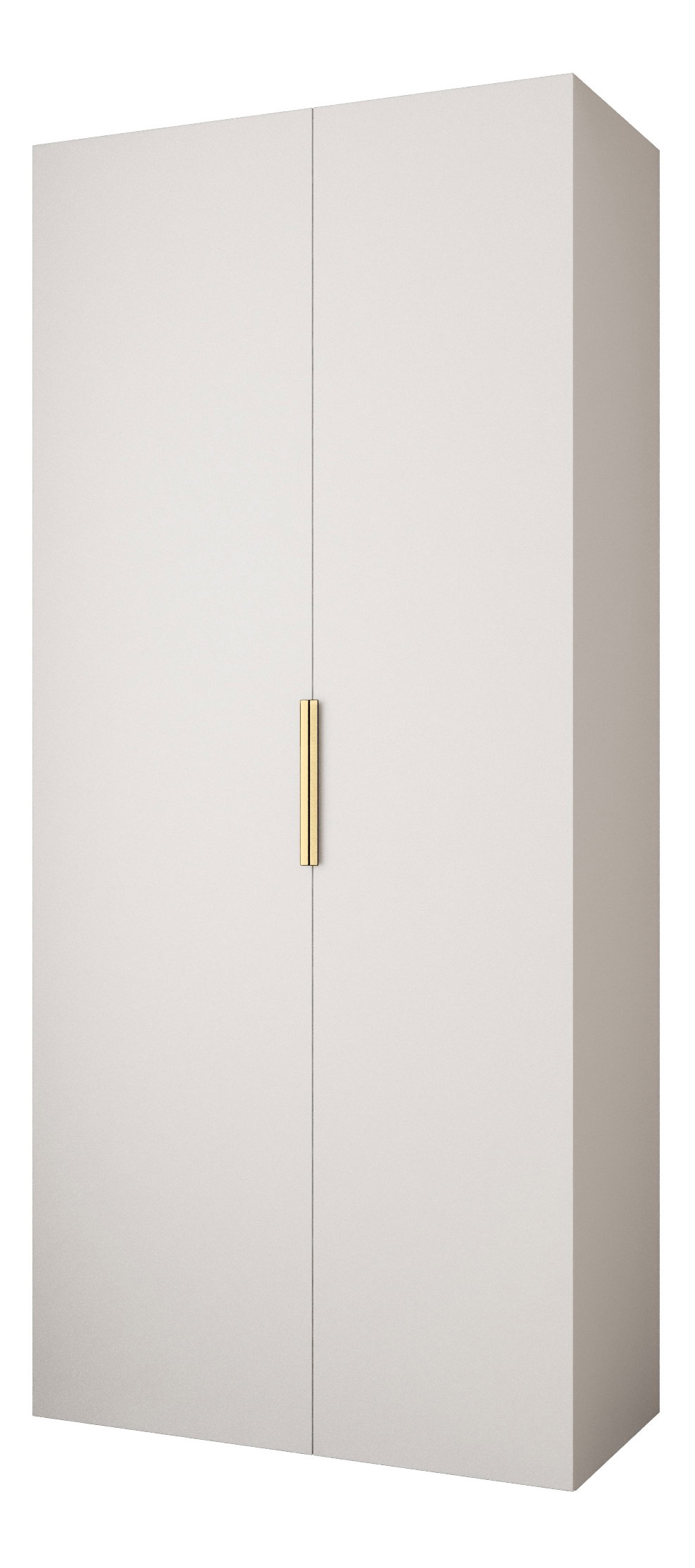 Ruhásszekrény 110 cm Carmela 40-4 (fehér + arany)