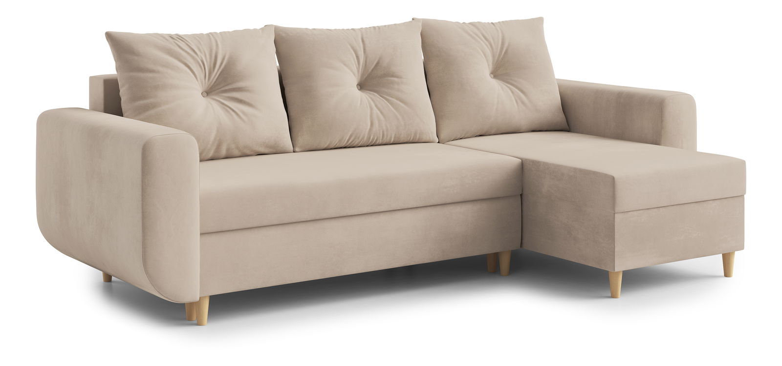 Kutna garnitura Eugenie (D) (svijetlo bež)