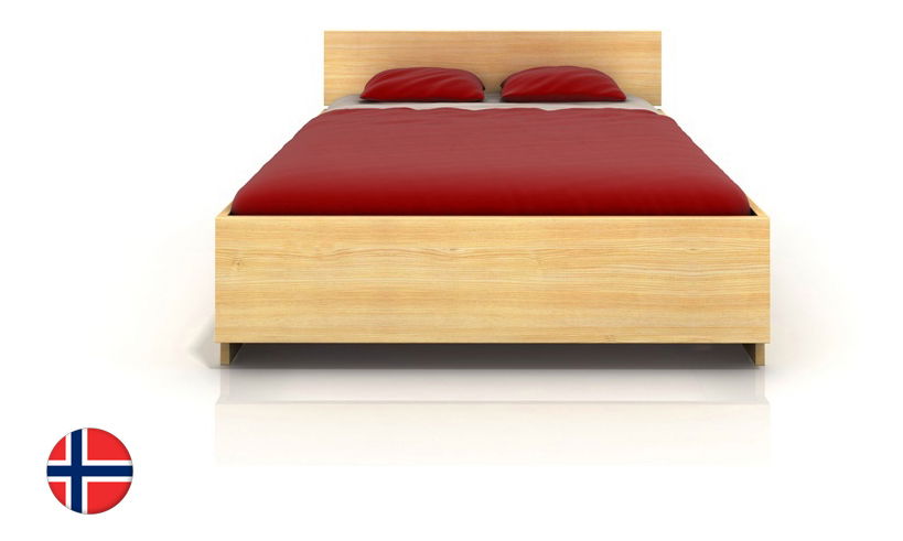 Jednolôžková posteľ 90 cm Naturlig Larsos High (borovica) (s roštom)