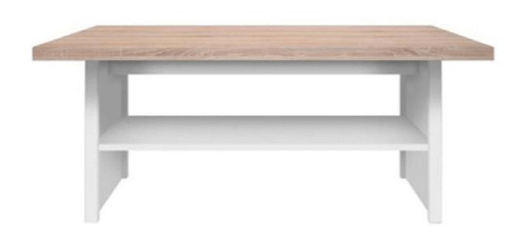 Masă de cafea Timmy Typ 18 115 (Alb + Stejar sonoma) *resigilate