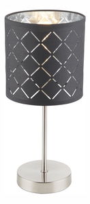 Stolové svietidlo Kidal 15228T (klasické) (nikel + sivá)