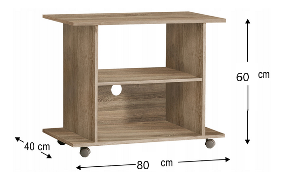 Masă TV Yoga (Stejar sonoma)