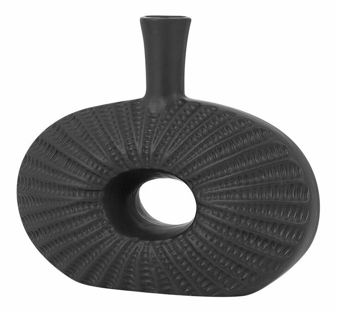 Vază ARCATA 24 cm (sticlă laminat) (negru)