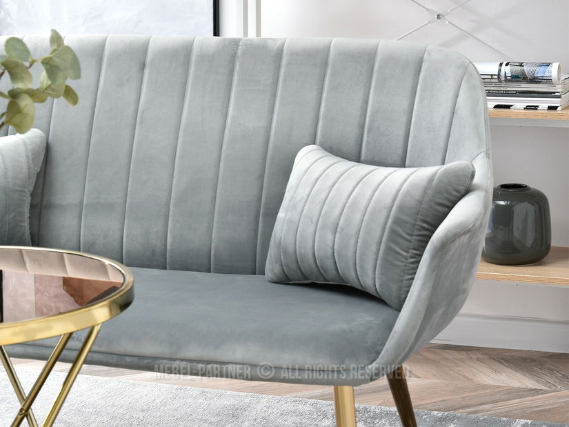 Sofa Osmol S (siva + zlatna)