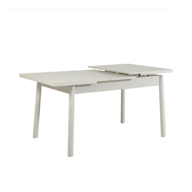 Set mobilier sufragerie Vlasta 5 (alb + gri) (pentru 4 persoane)