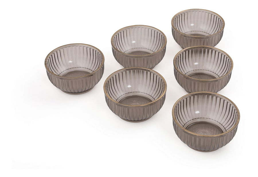 Set posuda (6 kom.) Cecile DD (sivo-crna)