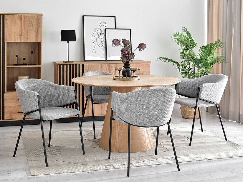 Stolička Chad (sivá + čierna)