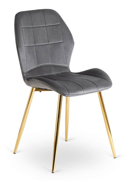 Étkezőszék Inolvidable (szürke + arany) 