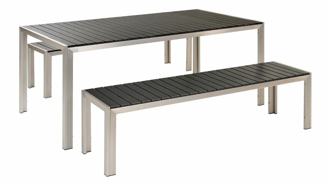 Set mobilier de grădină Narza (negru)