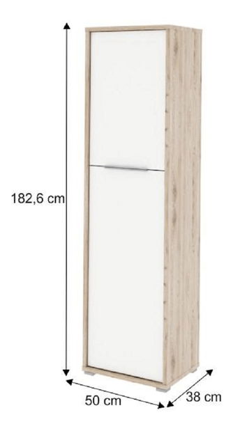 Dulap cu rafturi Rumia TYP08 (san remo + Alb)